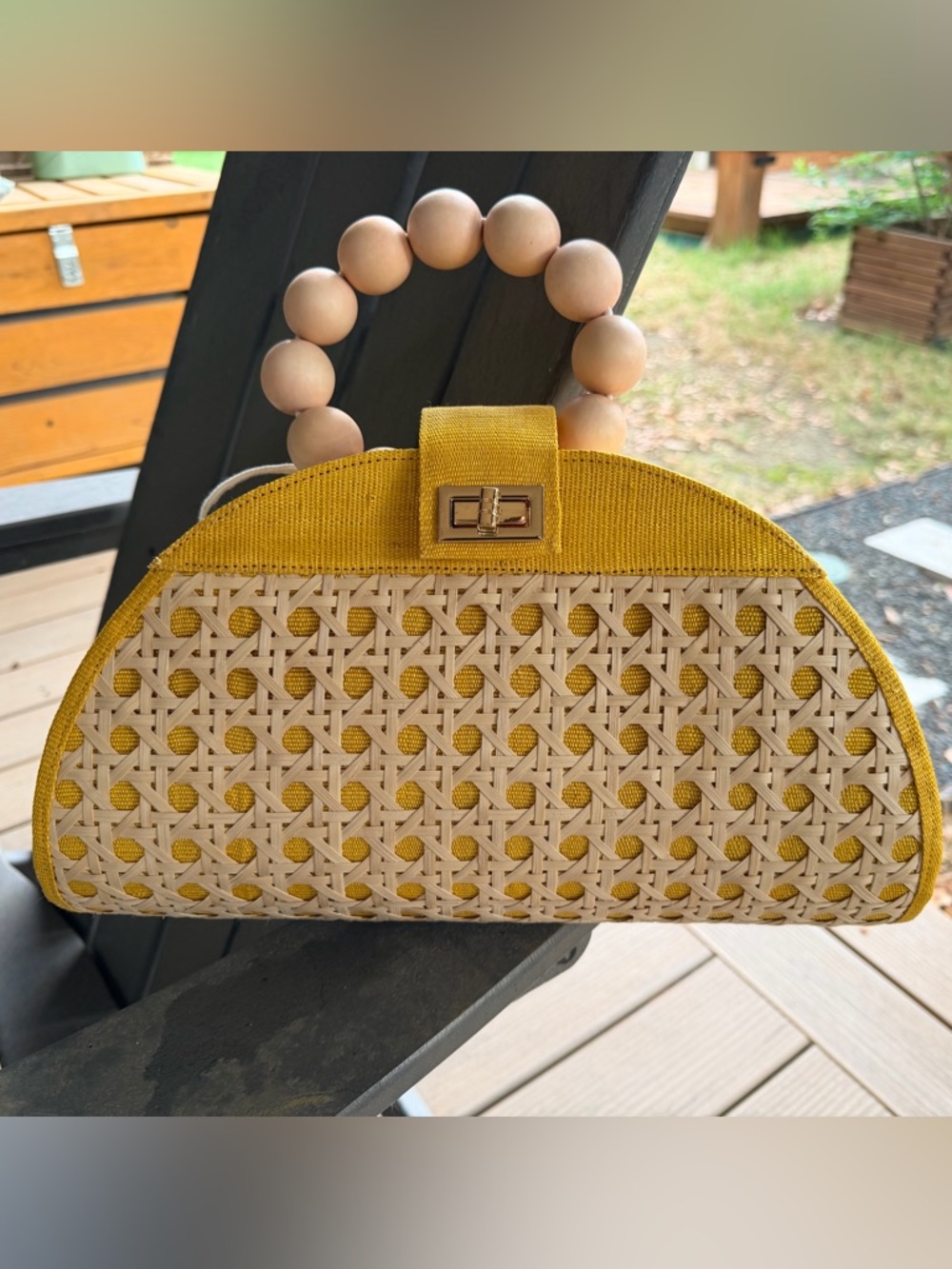 soli&Sun Yellow Isabella Handbag